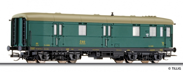 13892 Poštový vagón Pst4-b/15, ČSD