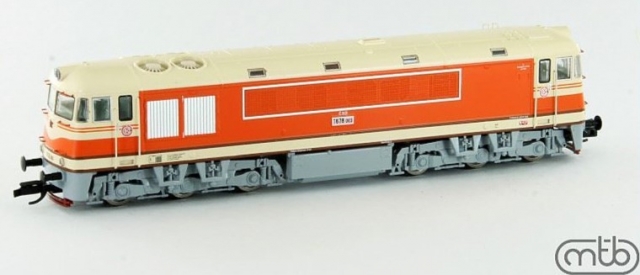 ČSD T678-003 - Dieselová lokomotíva ČSD "Pomaranc" MTB TT