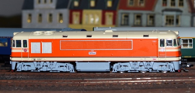 ČSD T678-003 - Dieselová lokomotíva ČSD "Pomaranc" MTB TT