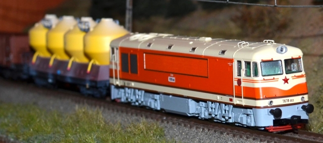 ČSD T678-003 - Dieselová lokomotíva ČSD "Pomaranc" MTB TT
