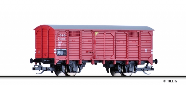 17133 Krytý nákladný vagón Z, ČSD, TILLIG TT