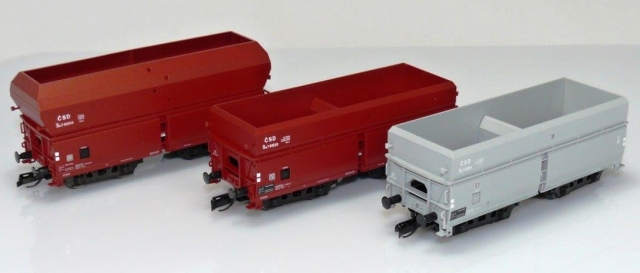 501547-48-49 Set troch nákladných vagónov ČSD,Tillig TT