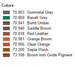 70150 - Vallejo Acrylic Color Weathering Se - Rust and Steel 