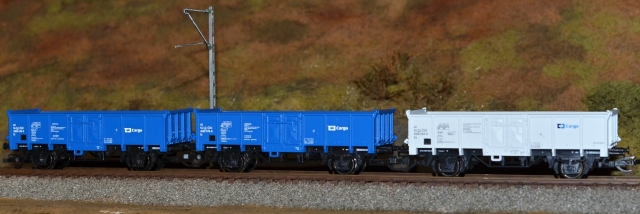 01716 Set troch nákladných vagónov ES, ČD Cargo, TILLIG TT