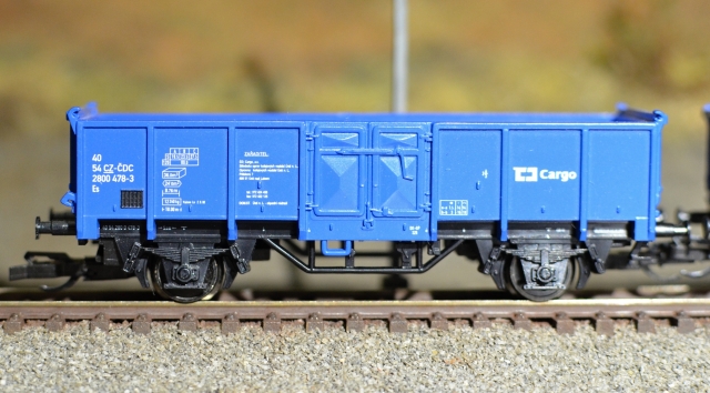 01716 Set troch nákladných vagónov ES, ČD Cargo, TILLIG TT