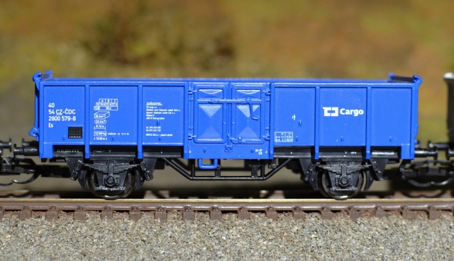 01716 Set troch nákladných vagónov ES, ČD Cargo, TILLIG TT