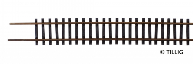 83495 FLEXI KOĽAJ TT - DREVENÉ PRAŽCE - brunírovaná koľajnica, Tillig Flexgleise