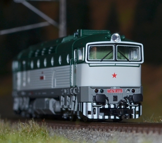 33314 Dieselová lokomotíva ČSD T 478.3101, KUEHN TT