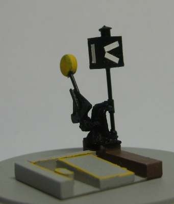 23312 IMITÁCIA VÝHYBKOVÉHO NÁVESTIDLÁ S MECHANICKÝM PRESTAVNIKOM, ES Pečky, H0