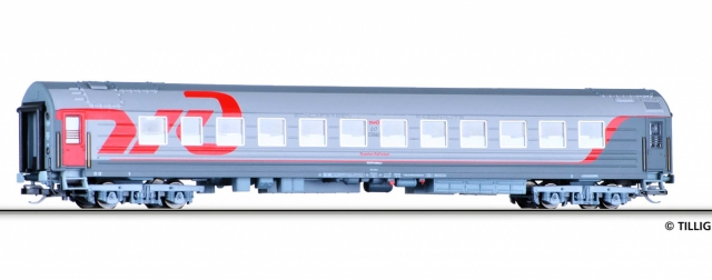 16708 Lôžkový vozeň WLABm, Typ Y RZD, TILLIG TT