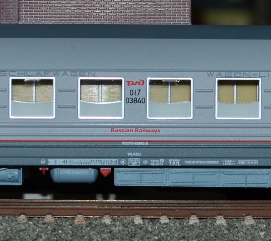 16708 Lôžkový vozeň WLABm, Typ Y RZD, TILLIG TT