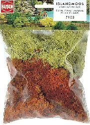 7103 Imitácia machu, farba žltá, hnedá, BUSCH