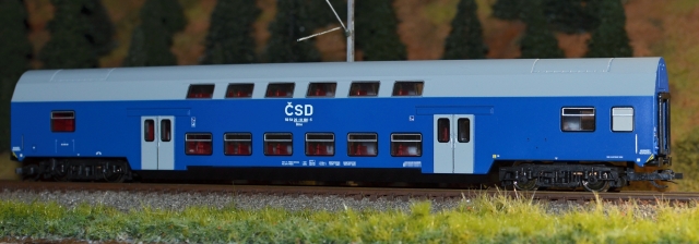 41266 dvojposchodový vagón Bmo ČSD, Kuehn TT