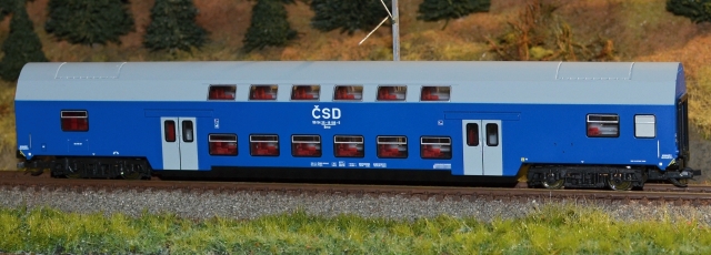 41266 dvojposchodový vagón Bmo ČSD, Kuehn TT