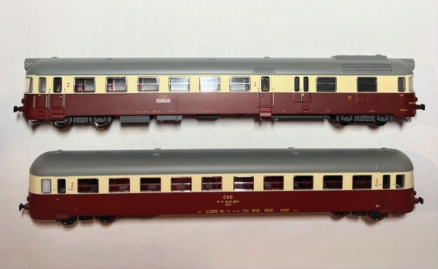 SET M286 -048 Motorový vozeň + Balm 050-196 ČSD, MTB TT