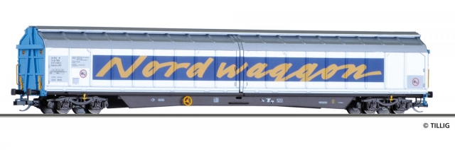 15838 Nákladný vagón s posuvnou stenou Habins Norwaggon