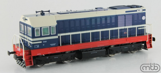 T458 1171 DIESELOVÁ LOKOMOTÍVA ČSD RADY 721 (ex. T458.0/1), MTB H0