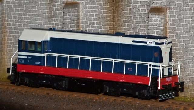 T458 1171 DIESELOVÁ LOKOMOTÍVA ČSD RADY 721 (ex. T458.0/1), MTB H0
