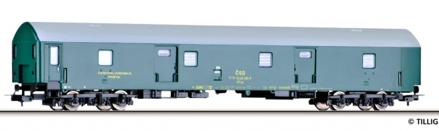 74861 TILLIG POŠTOVÝ VOZEŇ ČSD DFsa, Typ Y, H0