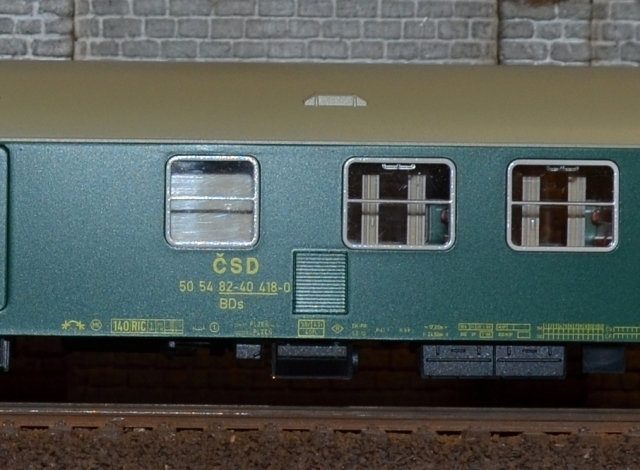 74350 Tillig BATOŽINOVÝ VOZEŇ ČSD TYP Y/B 70 H0