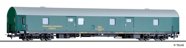 74923 Poštový vagón ČSD typu DFsa, Tillig H0