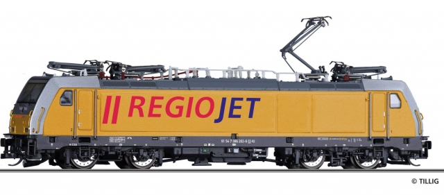 05034 Elektrická lokomotíva 386 RegioJet, Tillig TT