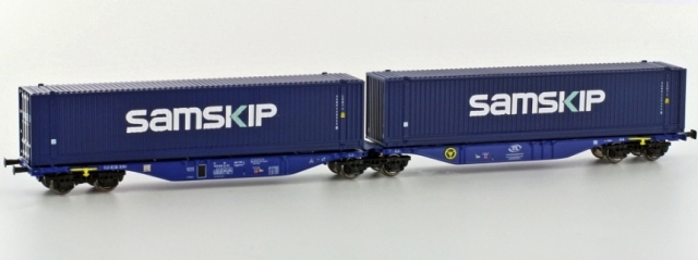 H70506 Kontajnerový nákladný vagón typ Sggmrs 90, Hobbytrain TT