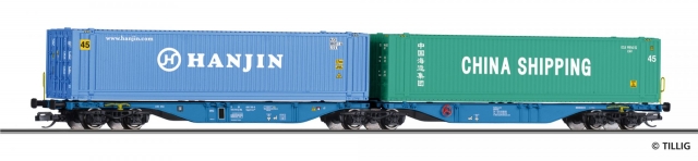 18066 Šesťnápravový kontajnerový vagónr Rail Re Lease B.V. NL