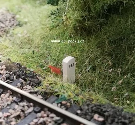 19287 Hektrometrovníky 5ks (obtlačok s radom čísel 29km-33.9km), ES Pečky, TT
