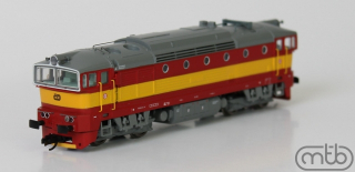 753 212 DIESELOVÁ LOKOMOTÍVA ČD RADY 753, MTB TT