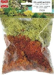 7103 Imitácia machu, farba žltá, hnedá, BUSCH