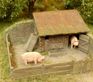 91519 Model scene, prasací chliev TT