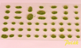 4134 Tráva - drny, veľkosť 4,5 mm, zelená lúčna + slama, Polák model